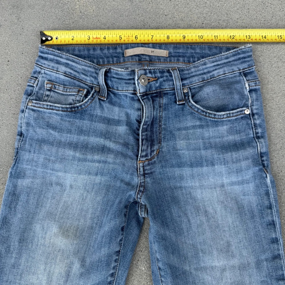 Joes Jeans Women Size 24‎ Mid Rise Slim Straight Raw Edge Cuff Medium Wash Denim - Picture 6 of 11